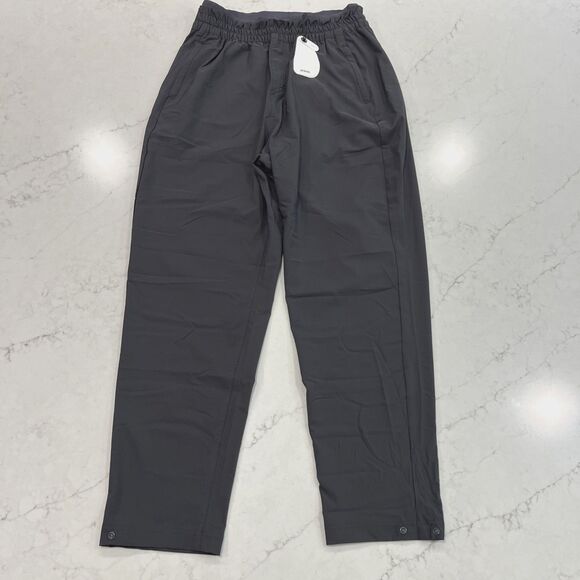 prAna NEW Wonderland Rocks Pant Womens M Charcoal Gray Stretch Pockets Pull On - Picture 1 of 16